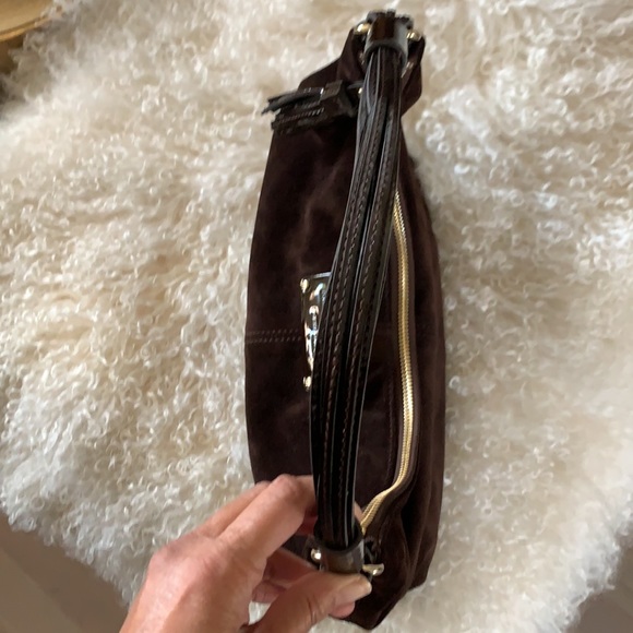 Kate Spade Suede and Patent Hobo Purse - Picture 5 of 9